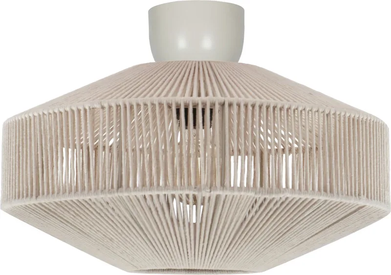 SVEA - Plafondlamp - excl. 1x E27 4 W - Plafondbevestiging de Trio en Crèmewit – photo produit