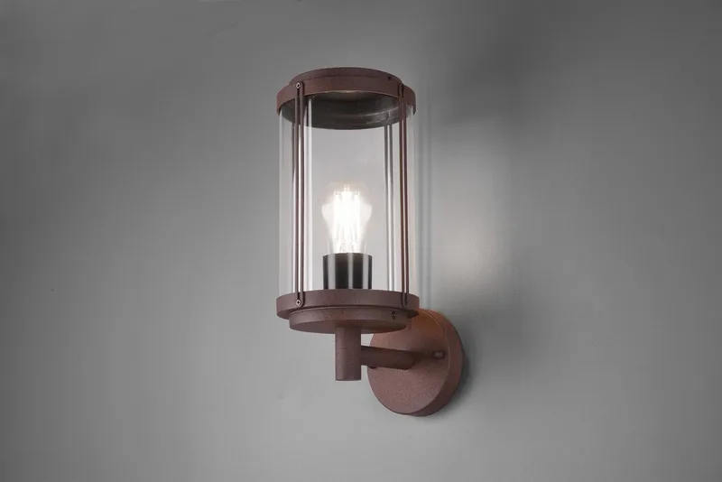 TANARO - Wandlamp - excl. 1x E27 7W - Buitenverlichting - IP44 från Trio i Roestkleur – produktbild
