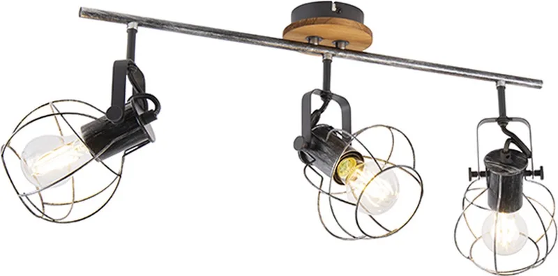 torce - Plafondlamp en wandlamp - 3 lichts - L 62 cm fra Trio i Sølv – produktbillede