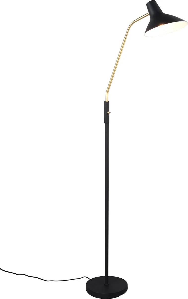 TRAVELLER - Vloerlamp - excl. 1x E27 4 W - Flexibel fra Trio i Zwart-goud – produktbillede