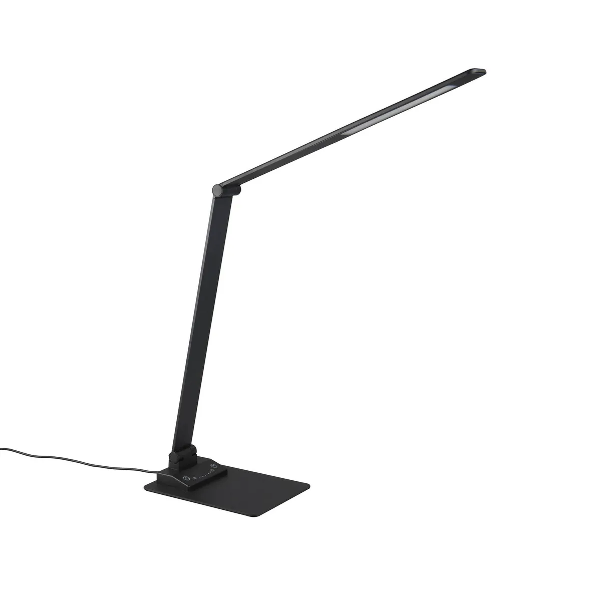 TRAVIS - Tafellamp - Bureaulamp - incl. 1x SMD 6,5W - Geïntegreerde dimmer - Memory functie - USB-poort - Oplaadfunctie de Trio en Zwart mat – photo produit 4 sur 4