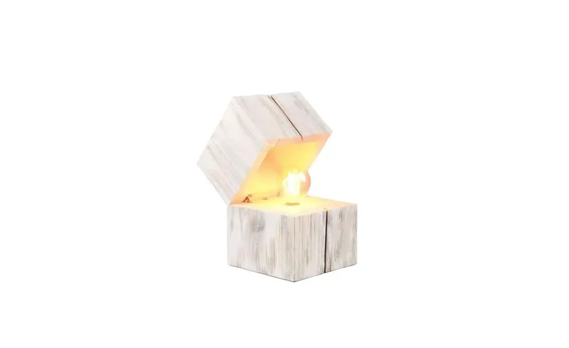TREASURE - Tafellamp - incl. 1x E14 10W - Snoerschakelaar van Trio in Wit – productfoto 5 van 5