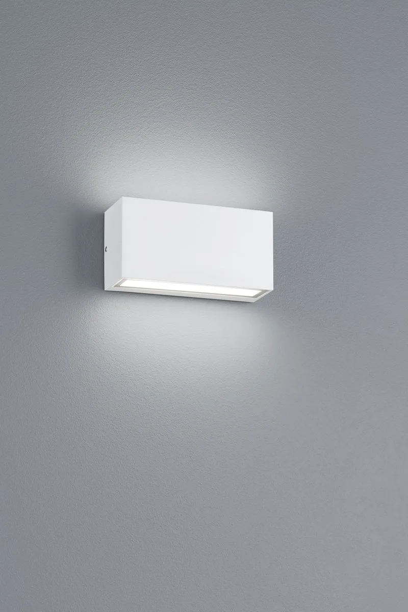 TRENT - Wandlamp - incl. 1x SMD 9 W - Niet dimbaar - Buitenverlichting - IP65 von Trio in Wit mat – Produktfoto