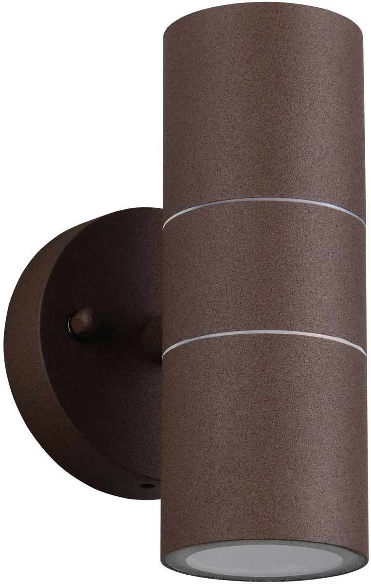 TURIA - Wandlamp - excl. 2x GU10 4,5 W - Verlichting omhoog en omlaag - Wandmontage - Buitenverlichting - IP44 van Trio in Roestkleur – productfoto
