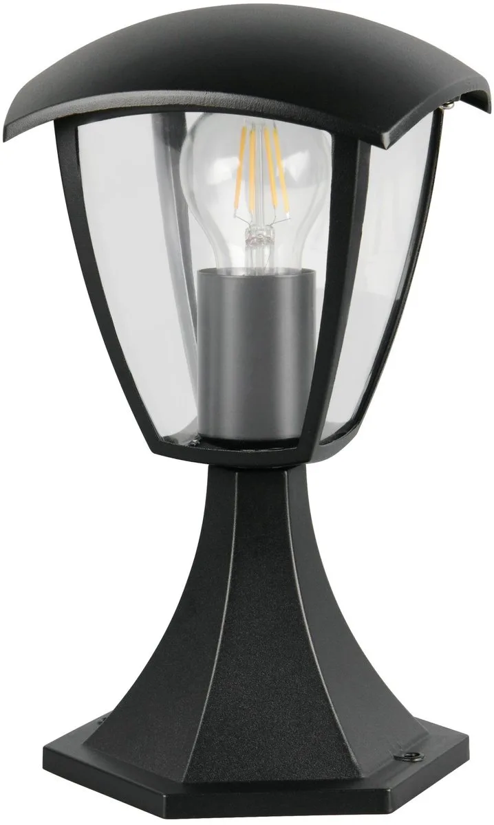 VENTA - Paalverlichting - excl. 1x E27 4 W - Buitenverlichting - IP44 de Trio en Zwart mat – photo produit