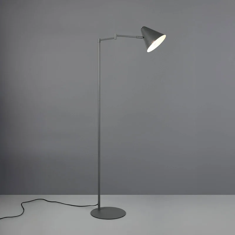 Vloerlamp Cosima, hoogte 126 cm, metaal fra Trio i Antracit – produktbillede