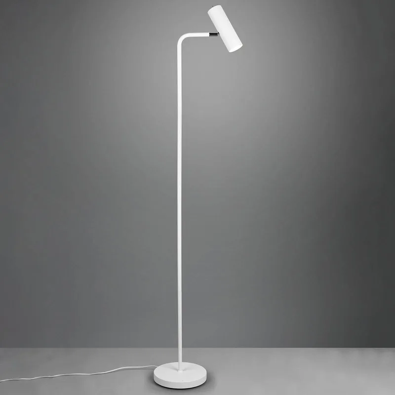 Vloerlamp Marley, wit, hoogte 151 cm, metaal de Trio en Wit mat – photo produit