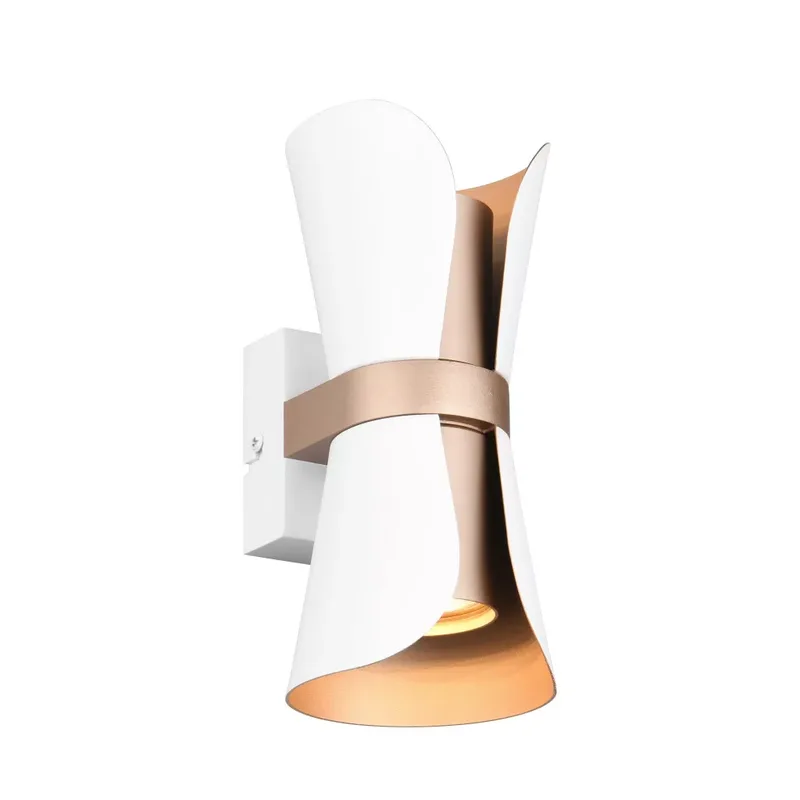 Wandlamp Coat H 21 cm wit goud de Trio – photo produit