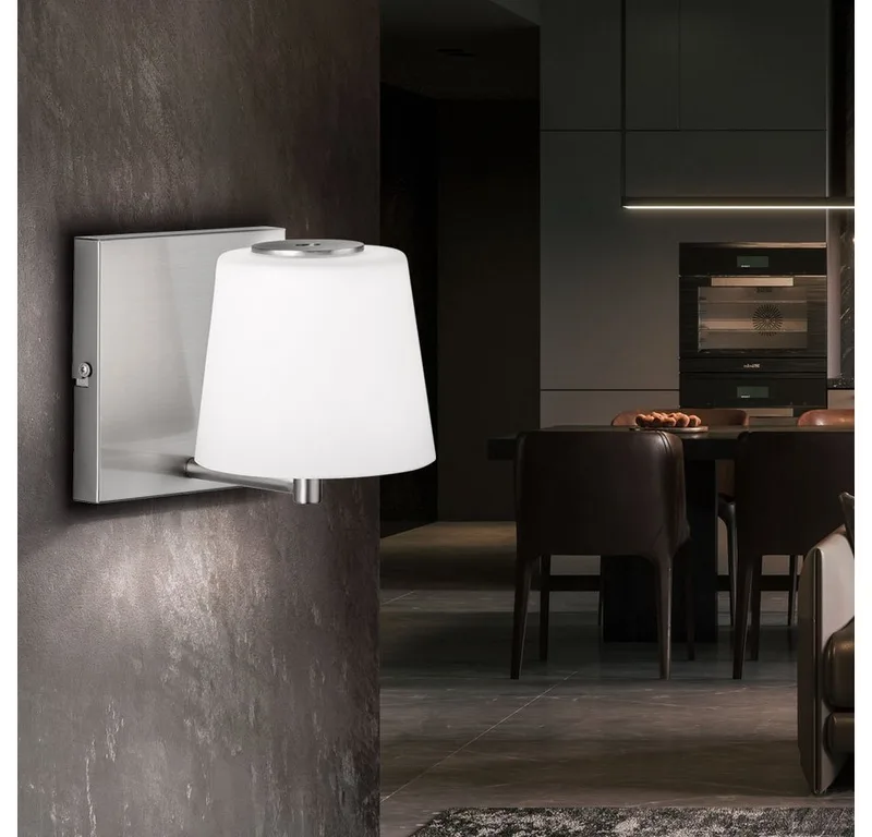 Wandlamp Genk 17 cm de Trio en Nikkel – photo produit 5 sur 5
