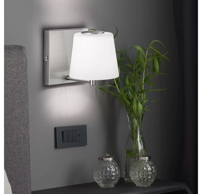 Wandlamp Genk 17 cm de Trio en Nikkel – photo produit 3 sur 5