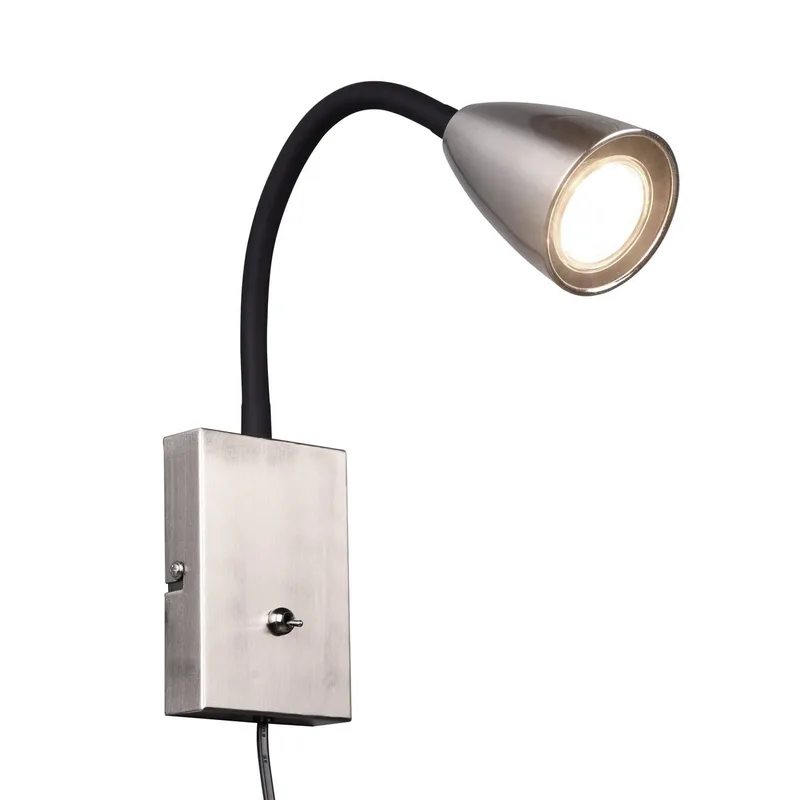 Wandlamp Wanda met stekker by Trio in Mat nikkel – product photo