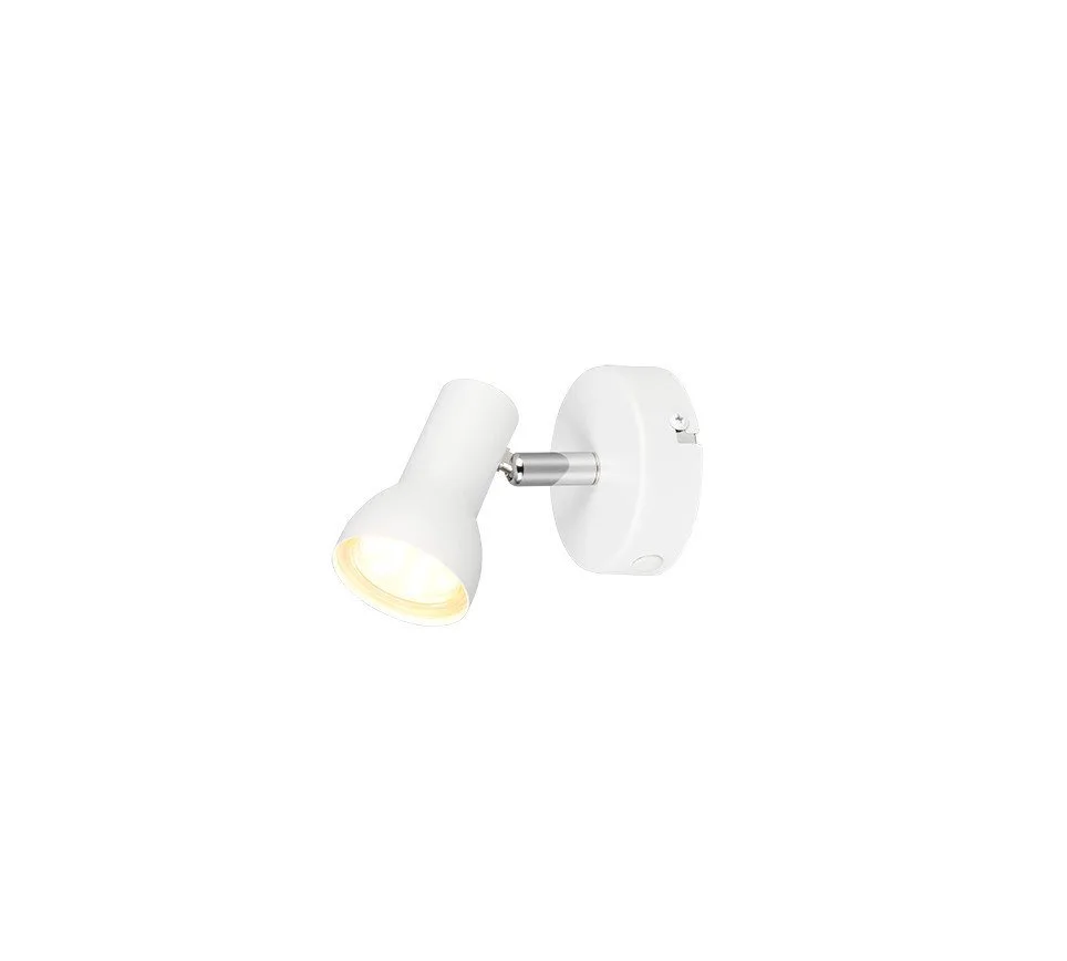 Wandleuchte Trio Wandlampe 1er Spot Cantar matt GU10, Ohne Leuchtmittel, Nicht dimmbar ohne Bewegungsmelder de Trio en Blanc – photo produit