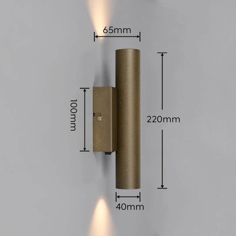 Wandspot Dara, hoogte 22 cm, platinakleurig, metaal, 2-lamps. de Trio en Platina – photo produit