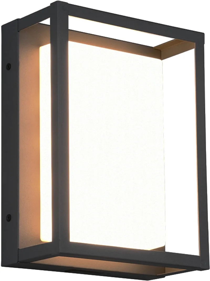 WITHAM - Wandlamp - incl. 1x SMD 10,5 W - DIP - Schakelaar - Niet dimbaar - Buitenverlichting - IP54 van Trio in Antraciet – productfoto