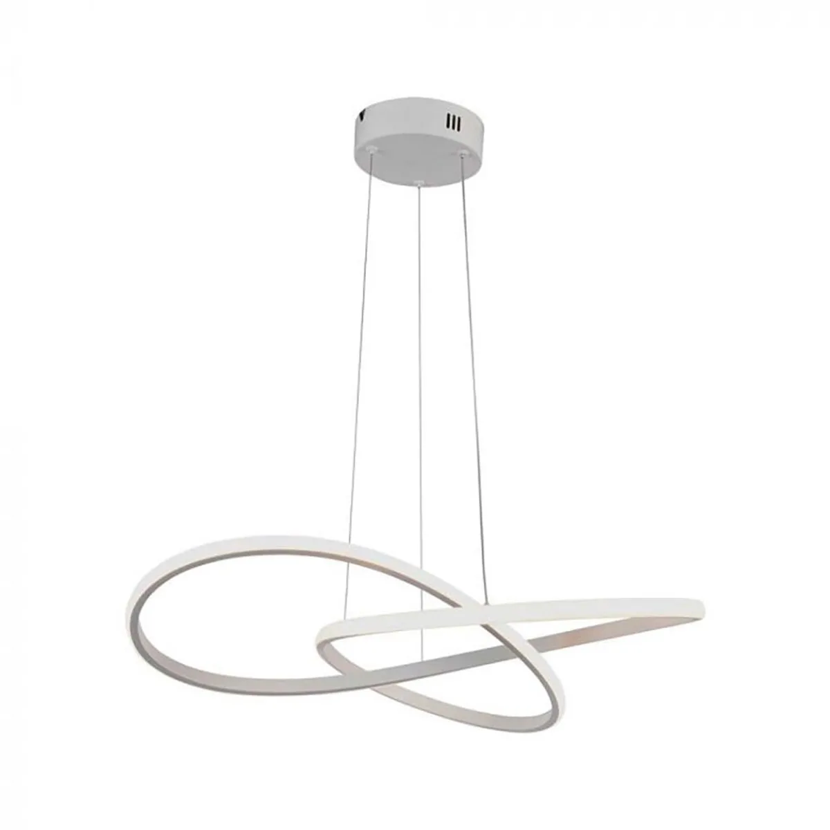 Hanglamp LED eettafel lamp wit woonkamer lamp hanglamp design lamp gebogen, aluminium, 20W 2540lm warm wit, DxH 50x100 cm från V-TAC i Vit – produktbild