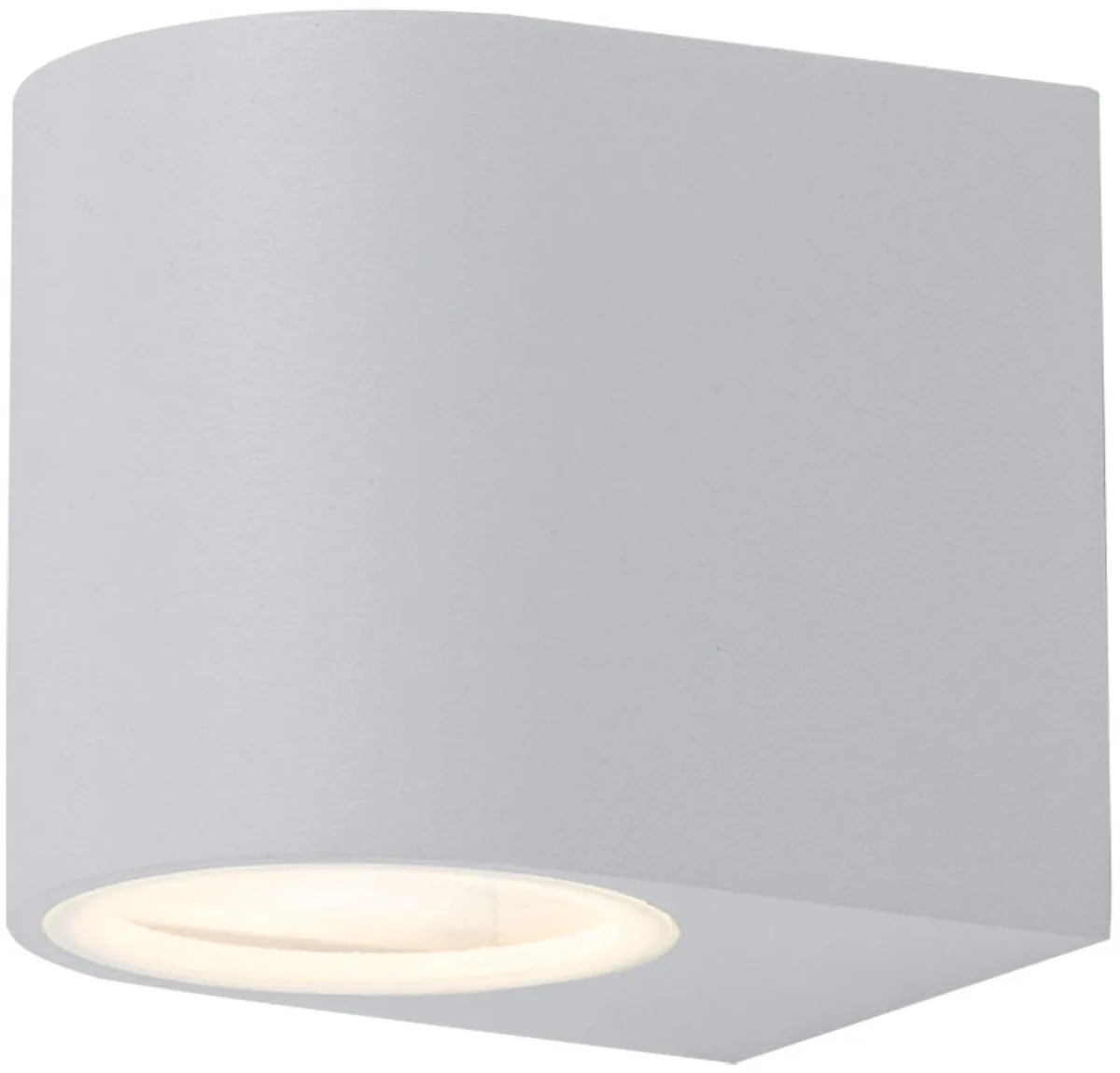 LED buitenwandlamp gevelverlichting voordeurlamp witte tuinlamp, aluminium, 4,5W 400lm warm DxH 6,8 x 9,2 cm fra V-TAC i Hvid – produktbillede