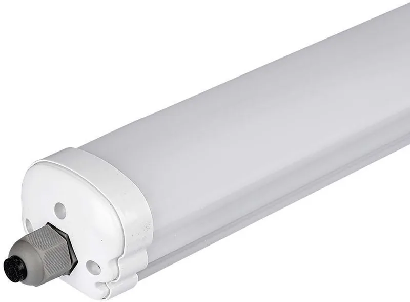LED diffuser licht vochtbestendig licht garage licht hal licht plafondlamp, wit kunststof, waterstraal-beschermd, 18W 2160lm 4000K neutraal wit, L 60 cm von V-TAC in Weiß – Produktfoto