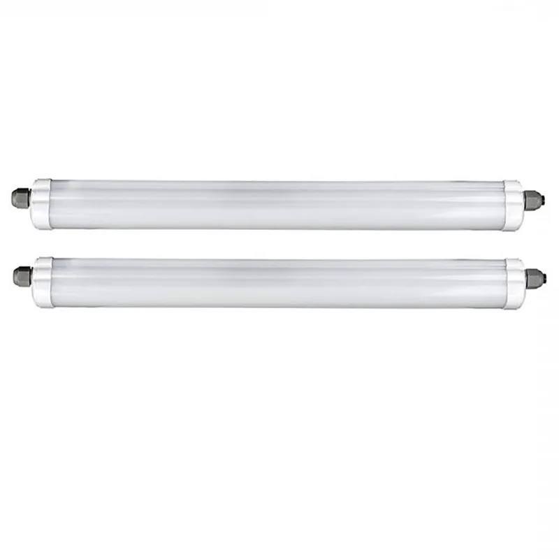 LED diffusorverlichting Halverlichting Garagekamerverlichting Plafondlamp, spatwaterdicht, 48W 5760lm 6500K koel L 150 cm , set van 2 de V-TAC en Blanc – photo produit
