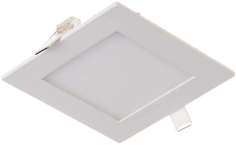 LED inbouwspot vlak LED inbouwpaneel LED plafondlamp wit, aluminium, 3W 130lm warm wit, LxBxH 8,4x8,4x1,2cm van V-TAC in Wit – productfoto