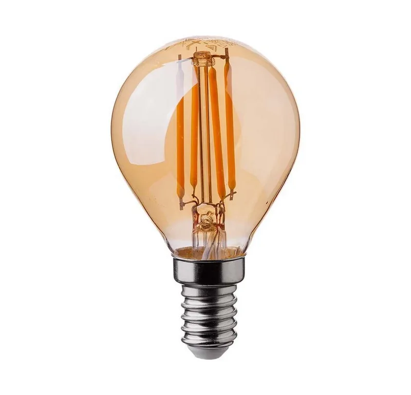LED-Leuchtmittel 4 W E14 Edison LED Vintage Filament Glühbirne Birne Leuchtmittel Retro, 1 St., Warmweiss, Mini Lampe getöntes Glas 350 Lumen warmes licht van V-TAC – productfoto