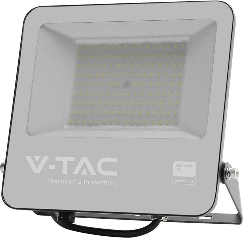 LED Schijnwerper - Samsung - IP65 Waterdicht - 100W - 11480 Lumen - 6500K de V-TAC en Noir – photo produit