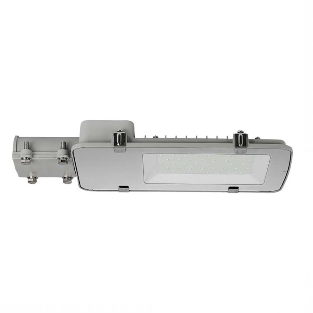LED-straatlantaarn Straatlantaarn Parkeerverlichting voor buiten, aluminiumgrijs, 30W 800lm 6500K, LxBxH 41,8x19,9x6 by V-TAC in Grey – product photo