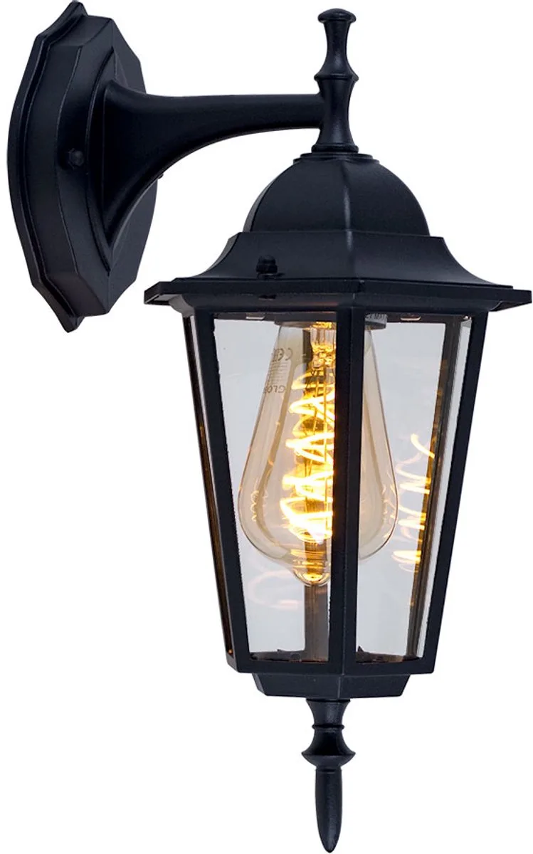 LED wandlamp buitenlamp gevellamp voordeurlamp, gloeidraad Edison, 4.8W 300lm warm wit, BxH 17 x 36 cm de V-TAC en Noir – photo produit