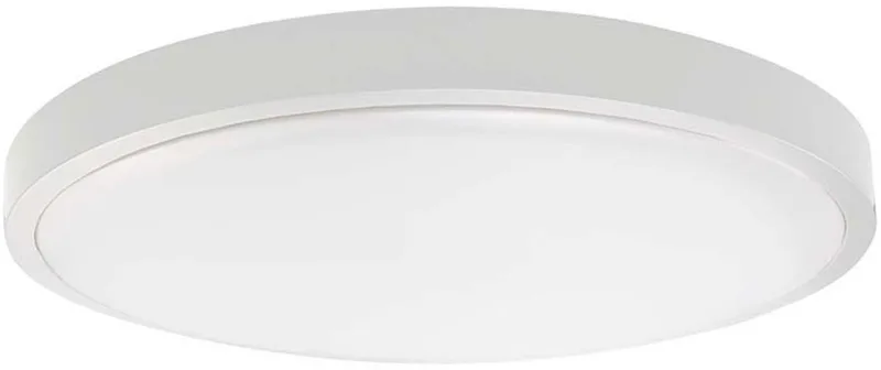 Plafondlamp Badkamerlamp Woonkamerlamp Ganglamp rond, kunststof wit IP44, 1x LED 18W 1830Lm 4000K neutraal wit, D 25 cm de V-TAC en Blanc – photo produit