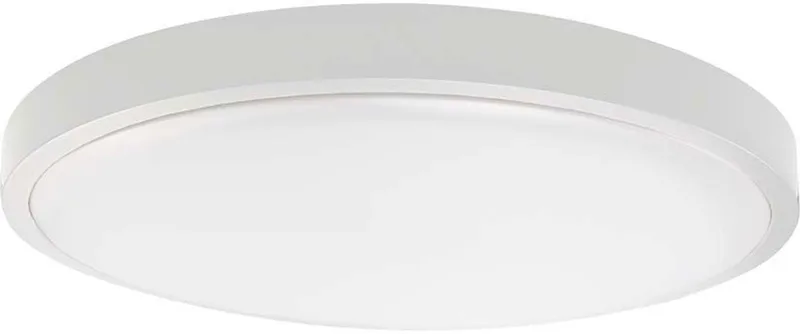 Plafondlamp Badkamerlamp Woonkamerlamp Ganglamp rond, kunststof wit IP44, 1x LED 24W 2500Lm 4000K neutraal wit, D 29,5 cm by V-TAC in White – product photo
