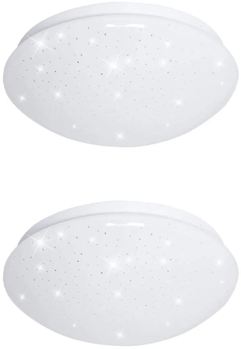 Plafondlamp sterrenhemel LED keukenlamp plafondlamp slaapkamerlamp woonkamerlamp, metaal wit, 8W 560lm 6400K koel wit, DxH 21,5 x 7,8 cm, set van 2 van V-TAC in Wit – productfoto