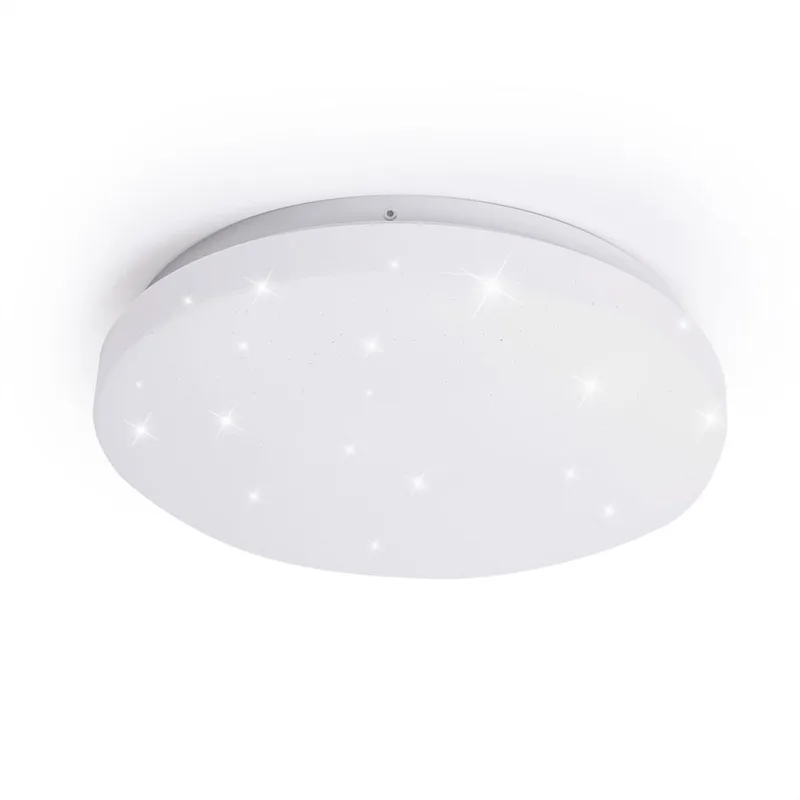 Plafondlamp Woonkamerlamp Keukenlamp, stereffect CCT schakelaar (3000K - 4000K - 6400K), metaal kunststof, DxH 25,5 x 5,5 cm von V-TAC in Weiß – Produktfoto