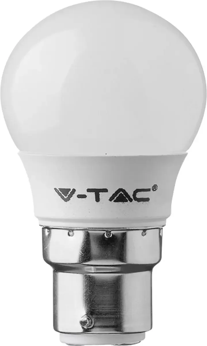 V-TAC 21104 LED-lamp Energielabel F (A - G) B22 4.5 W = 40 W Warmwit 1 stuk(s) fra V-TAC i Hvid – produktbillede