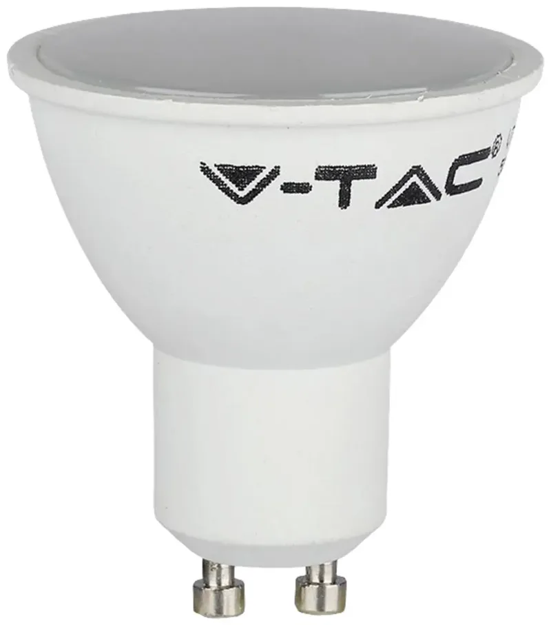 V-TAC 211685 LED-lamp Energielabel F (A - G) GU10 Reflector 4.50 W Warmwit (Ø x h) 50 mm x 56.5 mm Niet dimbaar 1 stuk(s) fra V-TAC i Hvid – produktbillede