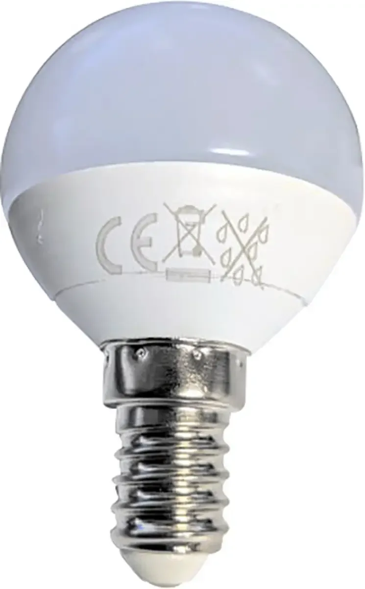 V-TAC 2142501 LED CEE F (A - G) E14 forme de globe 4.50 W = 40 W blanc chaud (Ø x H) 35 mm x 100 mm 1 pc(s) de V-TAC en Blanc – photo produit