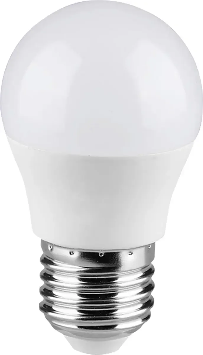 V-TAC 21867-6 LED-lamp Energielabel F (A - G) E27 Globe 6.5 W = 45 W Natuurwit (Ø x h) 45 mm x 80 mm 1 stuk(s) fra V-TAC – produktbillede