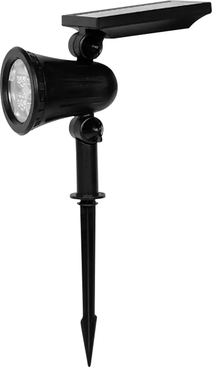 V-TAC 24154 VT-50154 Solar-Gartenstrahler LED 2 W Schwarz von V-TAC – Produktfoto