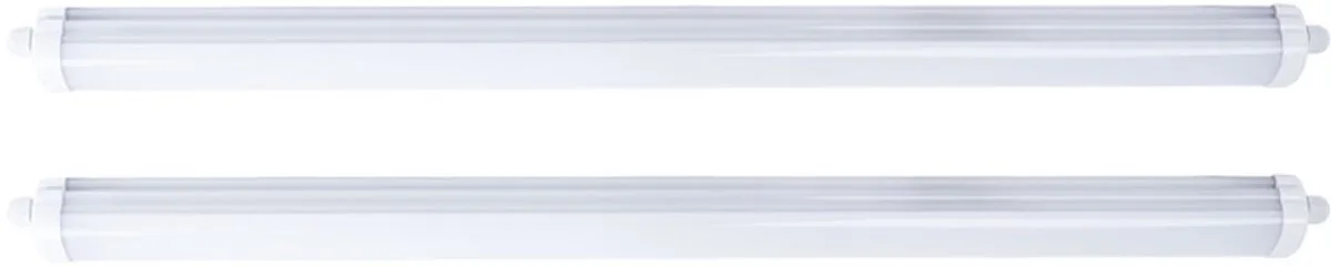Vochtige ruimte verlichting Plafondlamp Diffusor LED Vochtige en natte ruimte Kelderlamp IP65, 4320lm, 36W, 4500K, LED, set van 2 von V-TAC in Weiß – Produktfoto