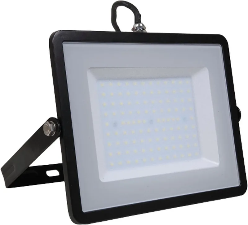 VT-100-B LED schijnwerper - 100 W - 8200 Lm - 6500K fra V-TAC i Sort – produktbillede