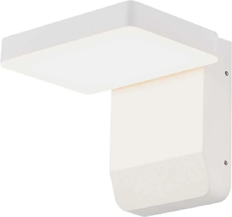 VT-11020-SQ-W LED Draaibare Wandlamp - IP65 Waterdicht - 17W - 2580 Lumen - 4000K de V-TAC en Blanc – photo produit