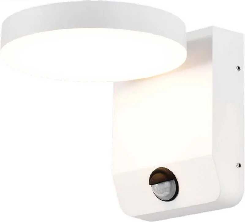 VT-11020S-RD-W LED wandlamp buiten met bewegingssensor 17W IP65 – 2480lm 3000K warm buitenlamp de V-TAC en Blanc – photo produit