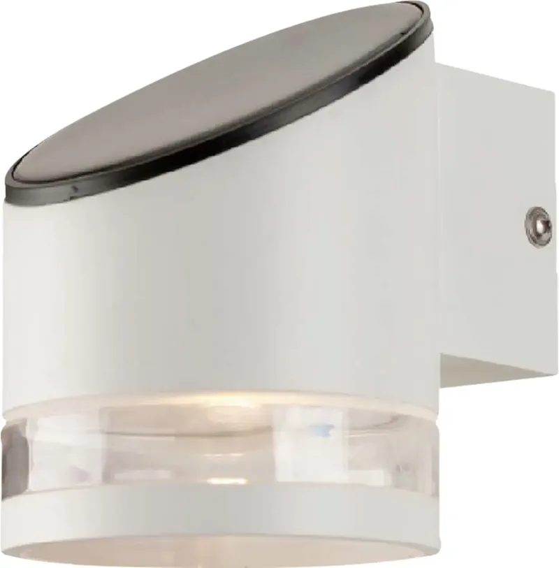 VT-1140 23014 Applique solaire extérieure 0.88 W Couleur déclairage (ampoule LED): blanc chaud de V-TAC en Gris clair – photo produit