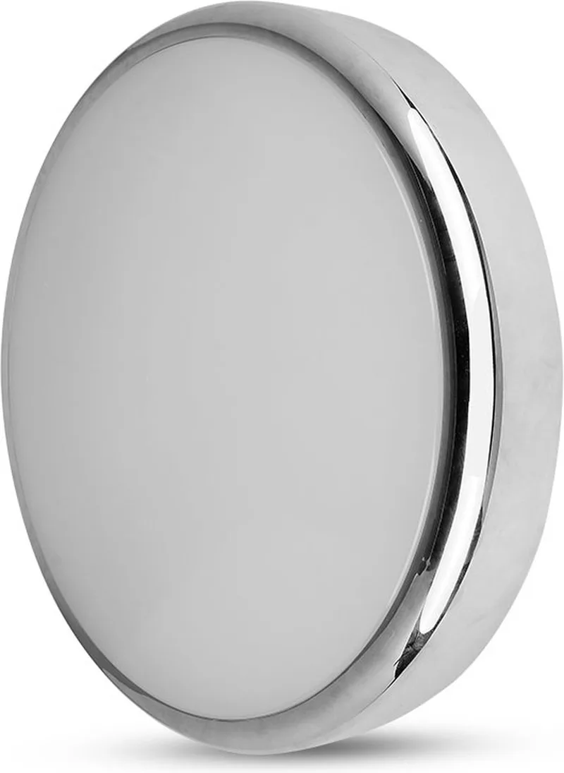 VT-14CH LED plafonniere rond IP65 14W 1400lm – 3in1 buiten plafondlamp bulkhead Samsung de V-TAC en Chrome – photo produit
