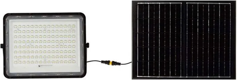 VT-180W Solar Schijnwerper - IP65 Waterdicht - 20W - 1800 Lumen - 4000K fra V-TAC i Sort – produktbillede
