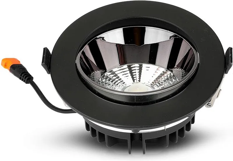 VT-2-23-N LED Inbouwspots Pro-reflectorserie 20W 1780lm 3000K IP20 VT-2-23-N van V-TAC in Zwart – productfoto