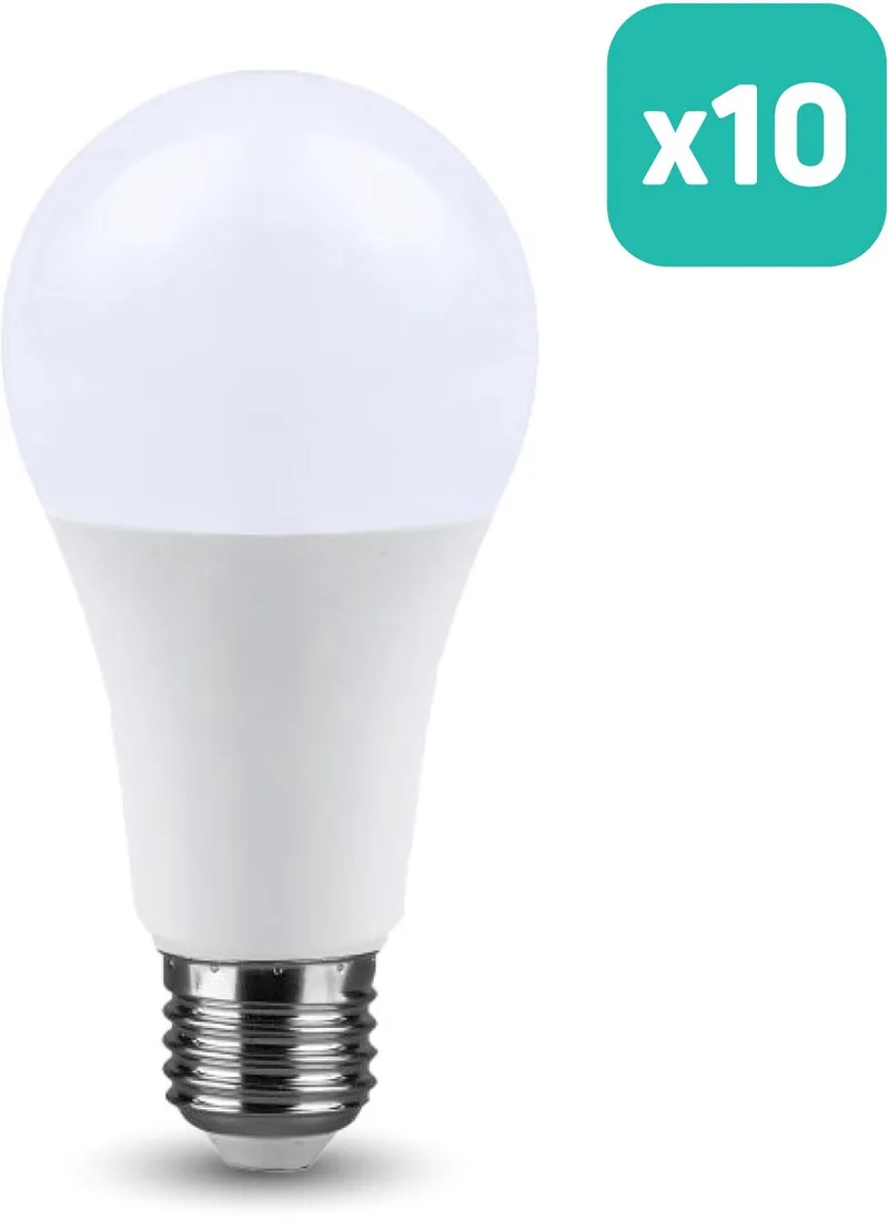 VT-2015 LED-lamp GLS - CREE - E27-fitting - IP20 - Wit - 15 W - 1521 lumen - 4000 K - Set van 10 von V-TAC – Produktfoto