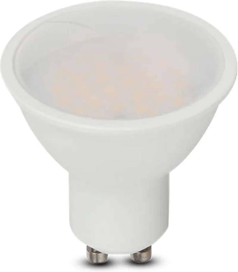 VT-205-N LED spot, Samsung, GU10, lens 110°, IP20, melkwit, 4,5W, 400 Lumen, 6500K van V-TAC – productfoto