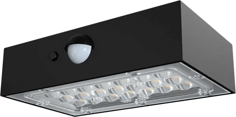 VT-403 10305 Applique solaire extérieure 3 W Couleur déclairage (ampoule LED): blanc neutre, blanc chaud de V-TAC en Noir – photo produit