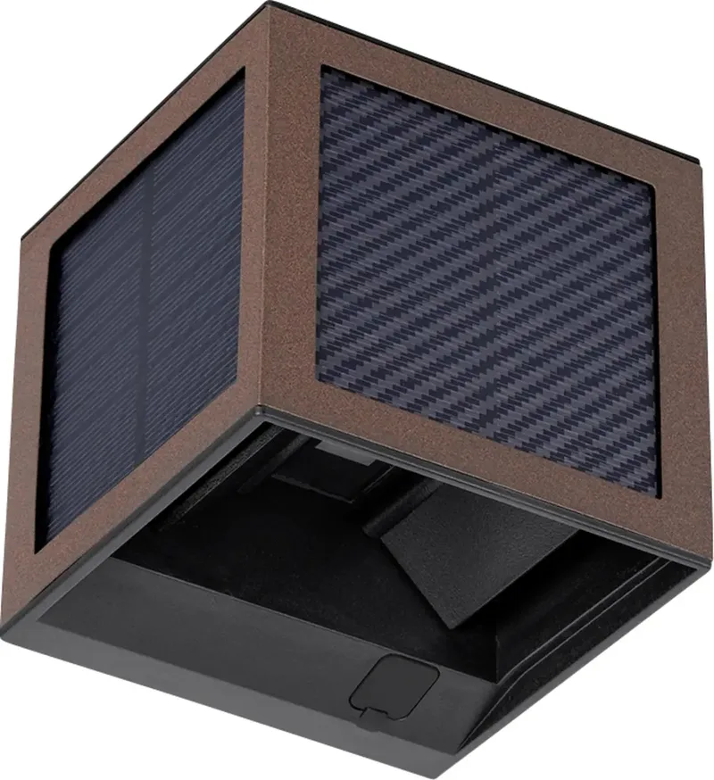 VT-408CCT-C 24294 Wandlamp op zonne-energie met bewegingsmelder LED 9 W de V-TAC en Roest-bruin – photo produit