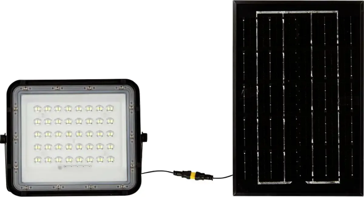 VT-40W 7821 Projecteur déclairage LED, Panneau solaire 6 W Couleur déclairage (ampoule LED): blanc froid de V-TAC en Noir – photo produit