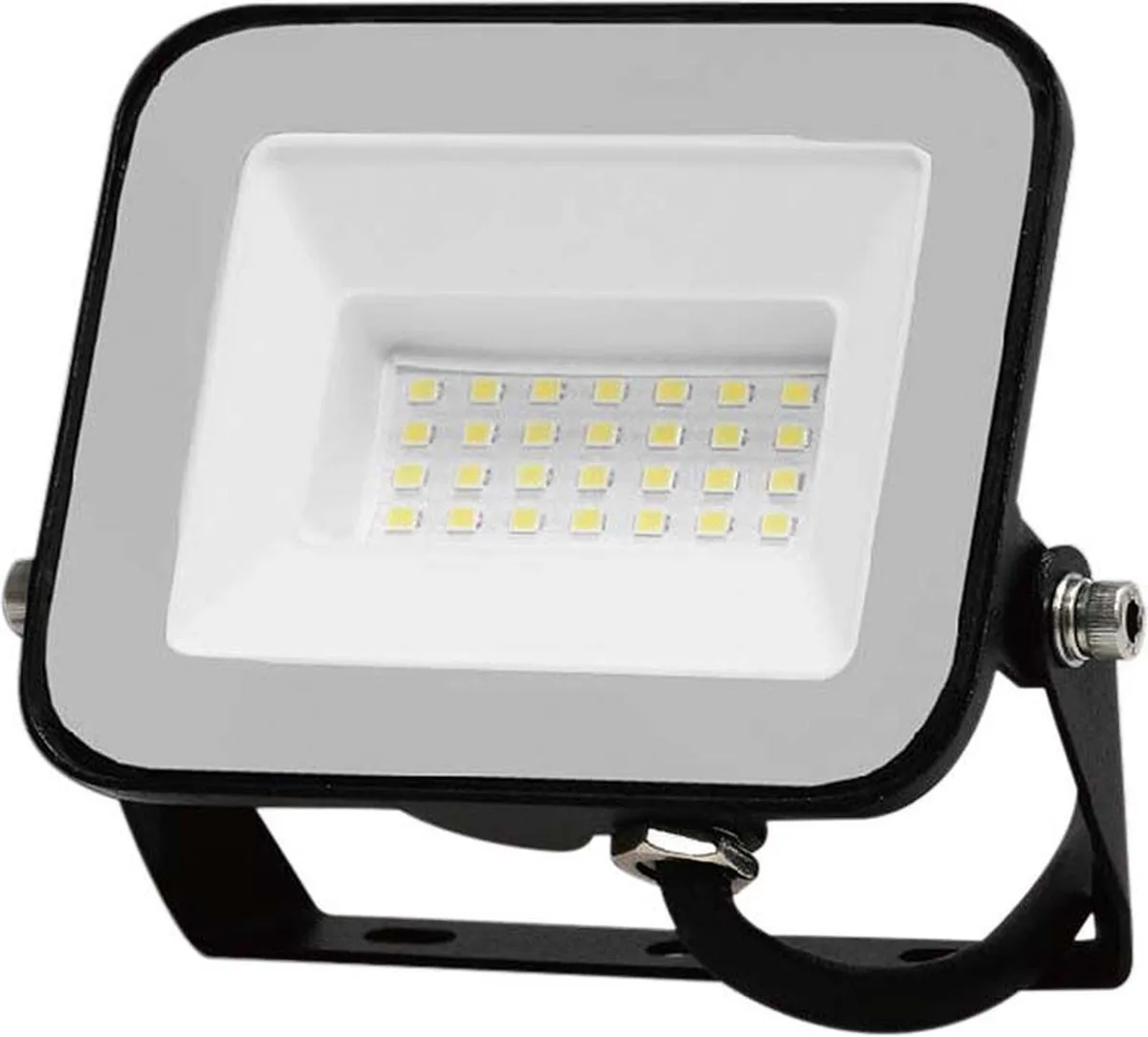 VT-44030-B LED Schijnwerper | Samsung | IP65 Waterdicht | 30W | 2505 Lumen | 6500K fra V-TAC i Sort – produktbillede